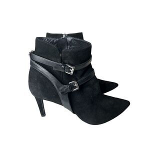MICHAEL Michael Kors Black Suede Women's High Heel Ankle Boot Size 9.5